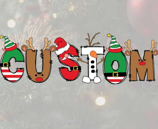 Destiny's Glory Christmas Holiday Press-On T-Shirt Designs - Festive Iron-On Transfers. Choose your design, t shirt color & size.