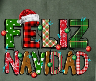 Camisetas Feliz Navidad 2025 - Juntos en Familia con Amor y Paz. Personalice su camiseta: Seleccione el diseño de su preferencia, la talla y el color de camiseta.