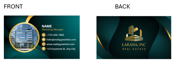 Premium Aluminum custom Sublimation Business Cards