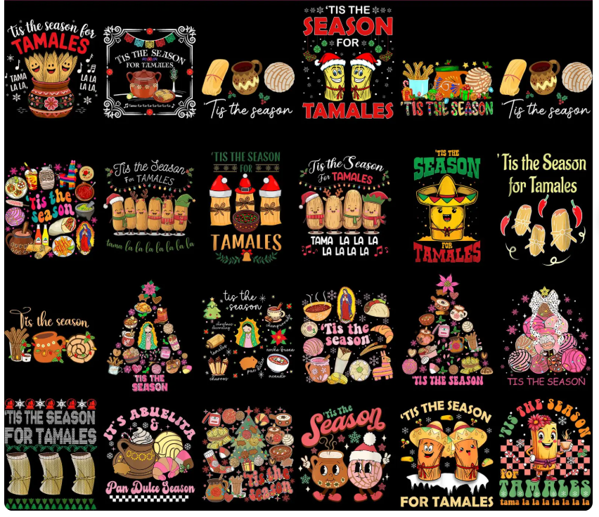 Camisetas Feliz Navidad 2025 - Juntos en Familia con Amor y Paz. Personalice su camiseta: Seleccione el diseño de su preferencia, la talla y el color de camiseta.