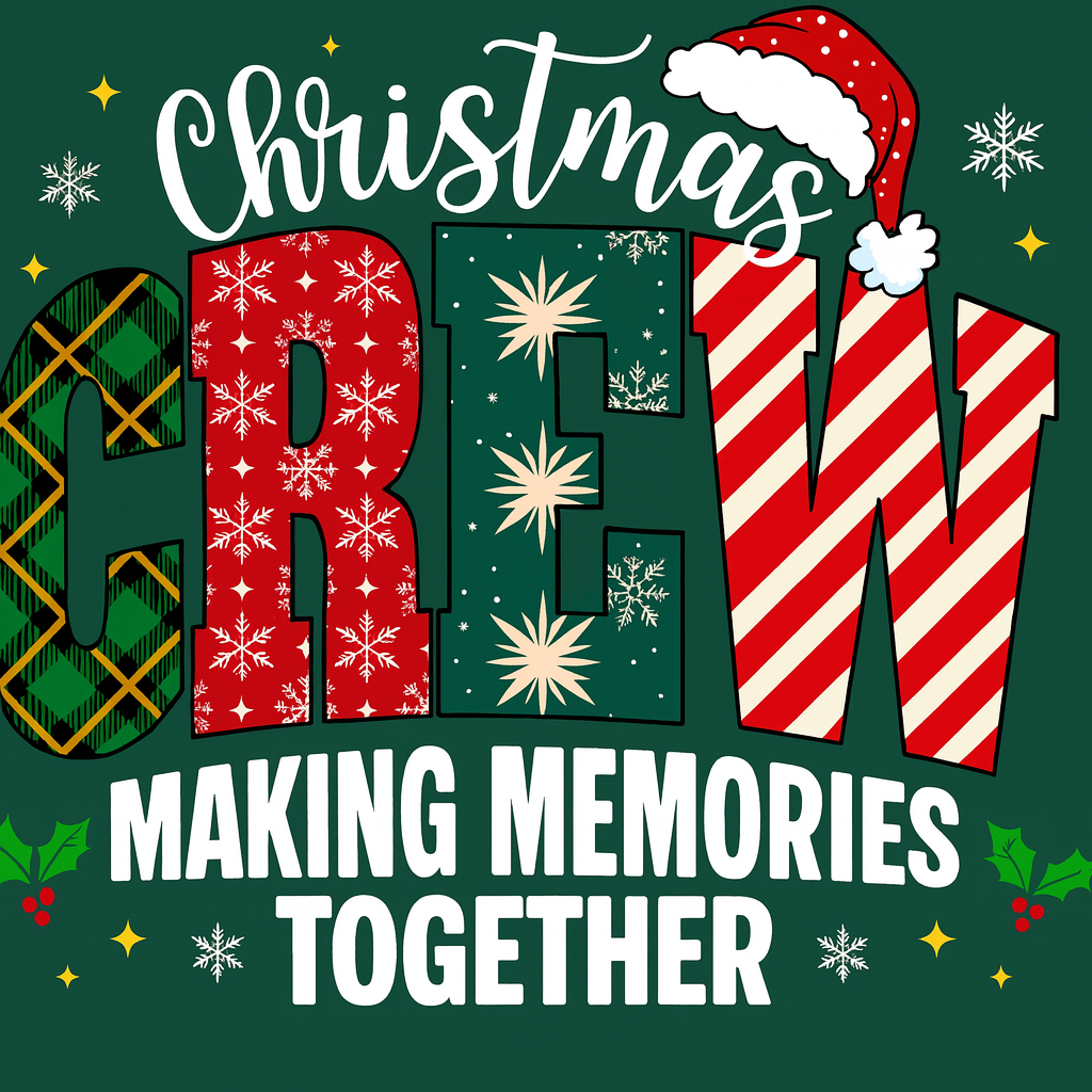 Destiny's Glory Royal Christmas Gift Basket includes 2025 Christmas Crew t shirt. Choose your design, color, and size.