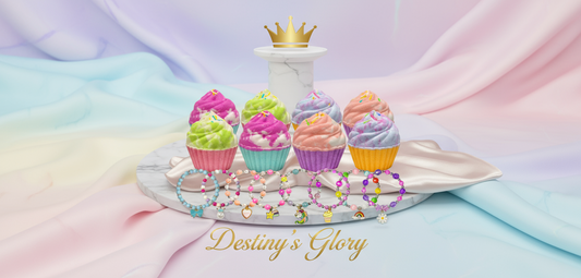 Destiny's Glory Girls Cupcake Bath Bombs with Charm Bracelets - Buy 1 for $4.99 or Get All 4 for  $16.99