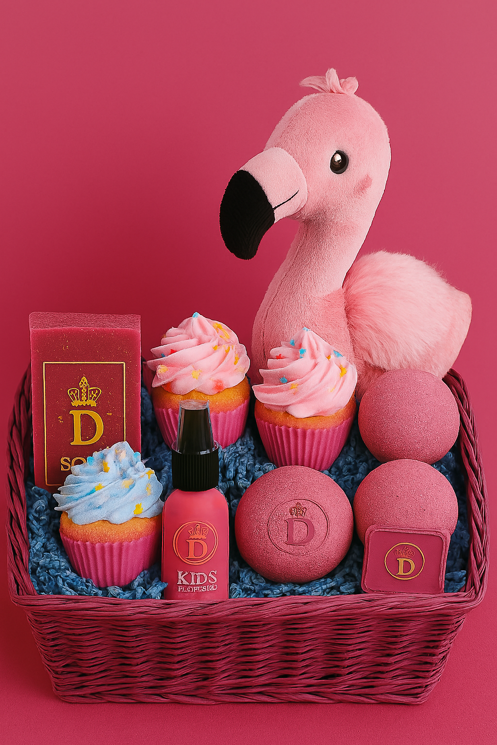 Pink Luxury Spa Gift Basket for Girls - Customizable. Personalize with your preferred color t-shirt and size.