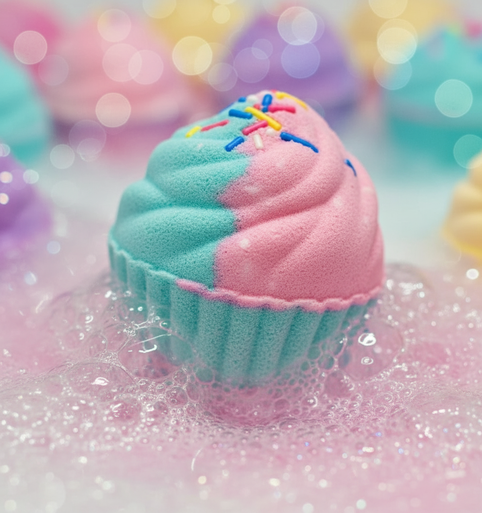 Destiny's Glory Girls Cupcake Bath Bombs with Charm Bracelets - Buy 1 for $4.99 or Get All 4 for  $16.99